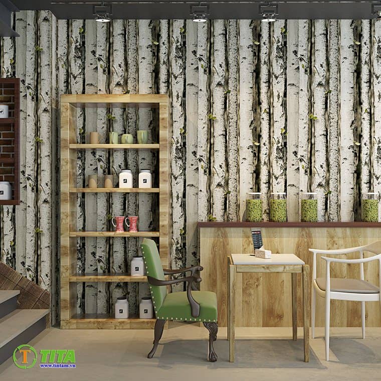mẫu dán tường cây cối cho phòng ngủ đẹp